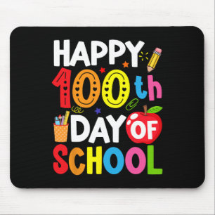 100 Days Of School Teacher And Student Mouse Mat