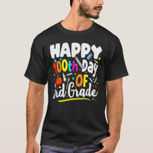 100 Days Of School Teacher Gift 100th Day Of 3rd G T-Shirt