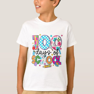 100 Days Of School Teacher Girl Kid 100th Day Smar T-Shirt