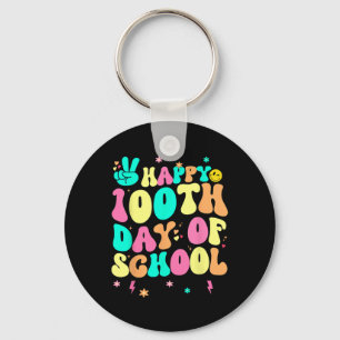 100 Days Of School Teacher Girls Kids 100th Day Of Key Ring