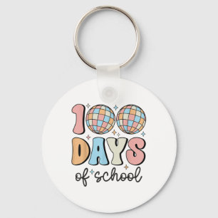 100 Days Of School Teacher Kids 100th Day Of Key Ring