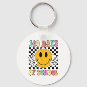 100 Days Of School Teacher Kids 100th Day Of Key Ring