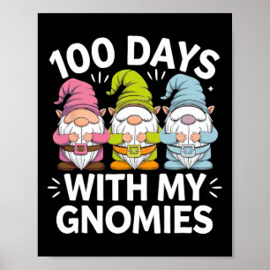 100 Days Of School Teacher Kids 100th Day Of Schoo Poster