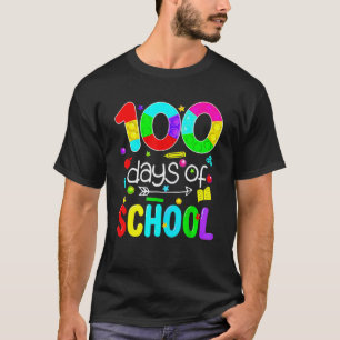 100 Days Of School Teacher Kids Boys Girls 100th D T-Shirt