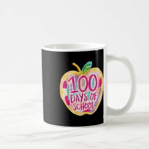 100 Days Of School Teacher Kids Retro  Coffee Mug