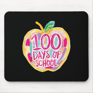100 Days Of School Teacher Kids Retro  Mouse Mat
