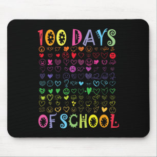 100 Days Of School Teacher Kids Student Boy Girl 1 Mouse Mat