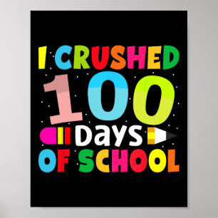 100 Days Of School Teacher Or Student 100th Day Of Poster
