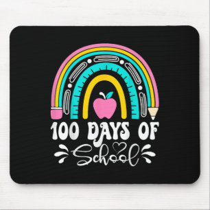 100 Days Of School Teacher Rainbow 100th Day Of Mouse Mat
