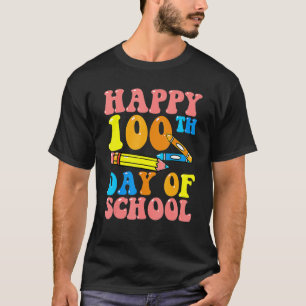 100 Days Of School Teacher Students Happy 100th Da T-Shirt
