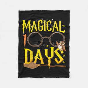 100 Days Of School Teacher Students Kids Boys  Fleece Blanket
