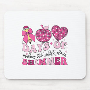 100 Days Of School Teachers Coquette Bow 100th Mouse Mat