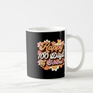 100 Days Of School Teachers Kids Groovy 100th Day Coffee Mug