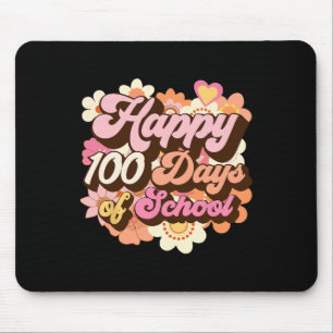100 Days Of School Teachers Kids Groovy 100th Day Mouse Mat