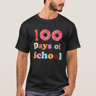 100 Days of School Teachers Kids Groovy 100th Day T-Shirt