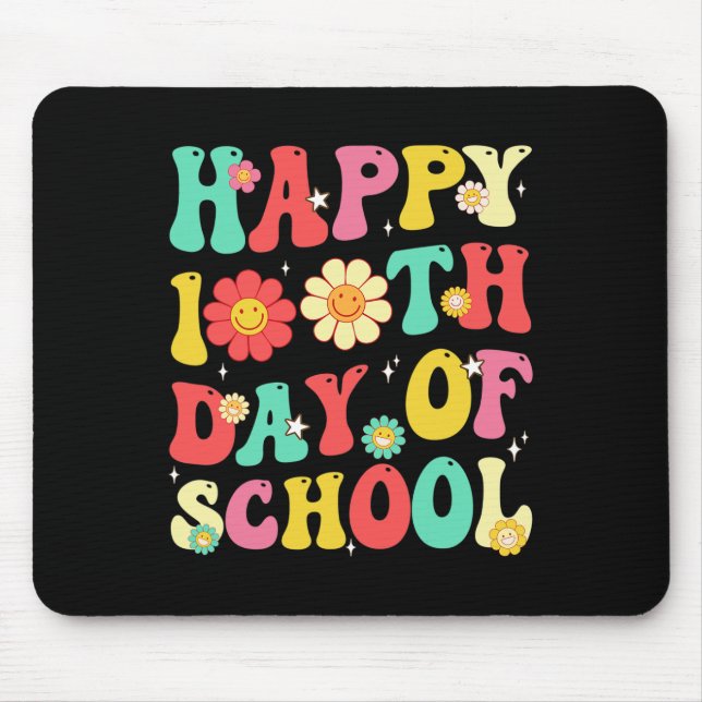 100 Days Of School Teachers Students 100th Day Sch Mouse Mat (Front)