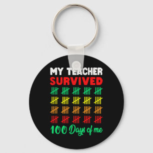 100 Days Of School Tee Kids 100th Day Of School Co Key Ring