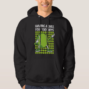 100 Days Of School Tennis 100th Day Balls For Boys Hoodie