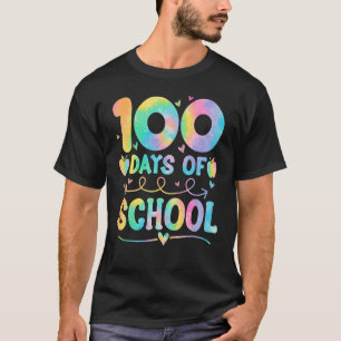 100 Days Of School Tie Dye 100th Day Of School Gir T-Shirt