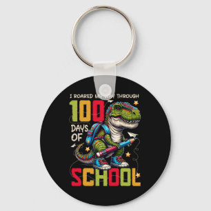 100 Days Of School Trex 100 Days Smarter 100th Day Key Ring