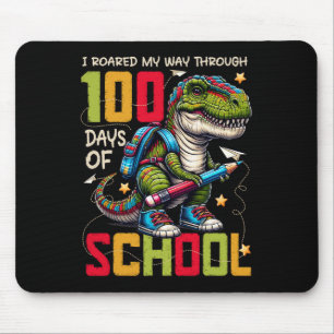 100 Days Of School Trex 100 Days Smarter 100th Day Mouse Mat