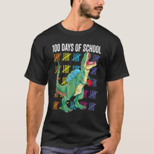 100 Days Of School Trex 100 Days Smarter 100th Day T-Shirt