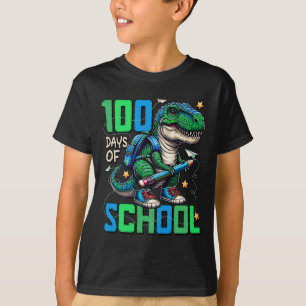 100 Days Of School Trex 100 Days Smarter 100th Day T-Shirt