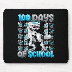 100 Days Of School Trex 100 Days Smarter 100th Mouse Mat