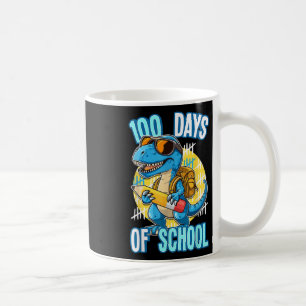 100 Days Of School Trex 100th Day Of School Dino Coffee Mug