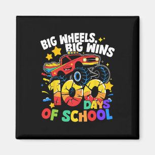 100 Days Of School Truck 100th Day Of School Boys  Magnet
