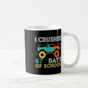 100 Days Of School Truck 67th Day Of School Six Se Coffee Mug
