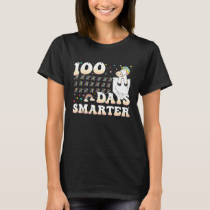 100 Days Of School Unicorn 100 Days Smarter 100th T-Shirt