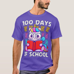 100 Days Of School Unicorn 100th day of school Te T-Shirt