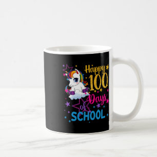 100 Days Of School Unicorn Girls Coffee Mug