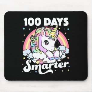 100 Days of School Unicorn Girls Teacher 100th Day Mouse Mat