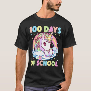 100 Days of School Unicorn Girls Teacher 100th Day T-Shirt