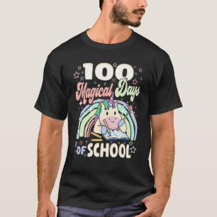 100 Days Of School Unicorn Magical 100th Day Of Sc T-Shirt