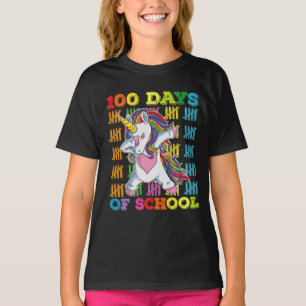 100 Days Of School Unicorn Teacher T-Shirt