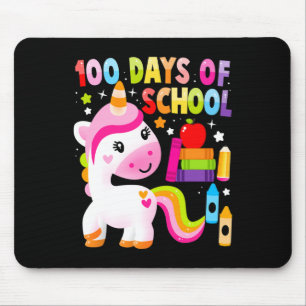 100 Days Of School Unicorn Toddler Girls 100th Day Mouse Mat