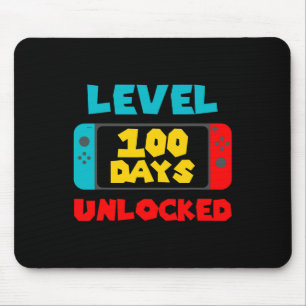 100 Days Of School Unlocked 100th Day Video Gamer Mouse Mat