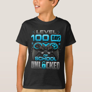 100 Days Of School Unlocked Boys 100th Day Of Scho T-Shirt