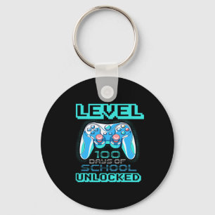100 Days Of School Unlocked Boys Girls Kids Video Key Ring