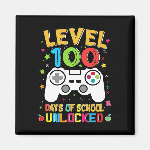 100 Days Of School Unlocked Gamer 100th Day Of Sch Magnet