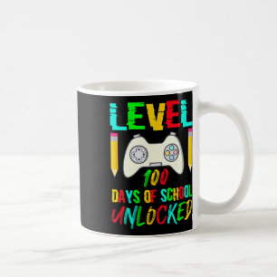 100 Days Of School Unlocked Gamer Video Games Boys Coffee Mug
