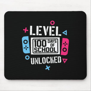 100 Days Of School Unlocked Gamer Video Games Boys Mouse Mat