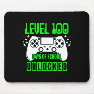 100 Days Of School Unlocked Video Games Boys Gamer Mouse Mat