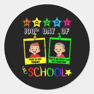 100 Days Of School - When I Am 100 Years Old Gift  Classic Round Sticker