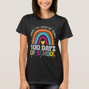 100 Days Of School Where Adventure Begins Tee