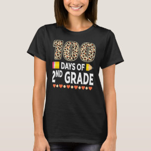 100 Days Of Second Grade Teacher 100th Day Of Scho T-Shirt