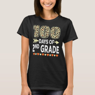 100 Days Of Second Grade Teacher 100th Day Of Scho T-Shirt